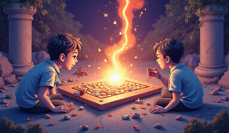Co-op game scene with two players working together